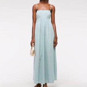 Abercrombie & Fitch Mint Green Crisscross Strap Maxi Dress
